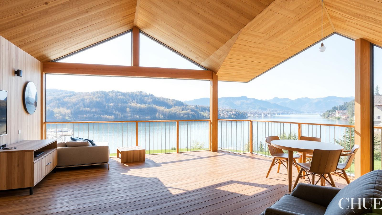 Moderne Ferienwohnung mit Terrasse und Blick auf den Möhnesee.