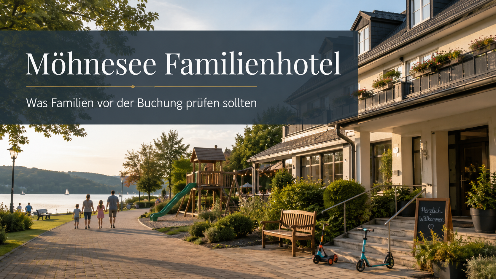Möhnesee Familienhotel mit kurzen Wegen zum Seepark und Freizeitangeboten.